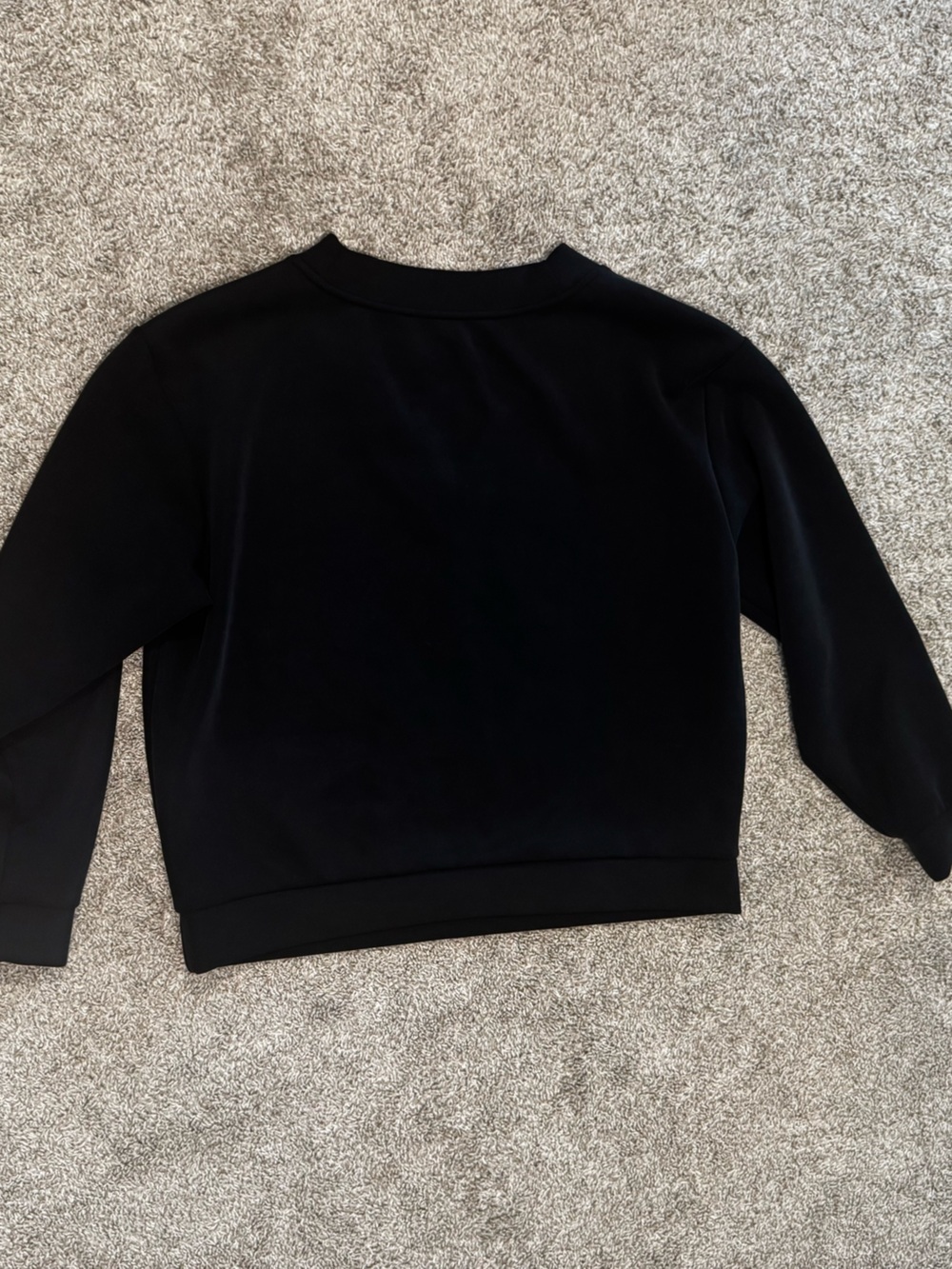 A New Day Women’s Black V-Neck Pullover Sweatshirt Long Sleeve Casual Top Medium - Picture 10 of 10